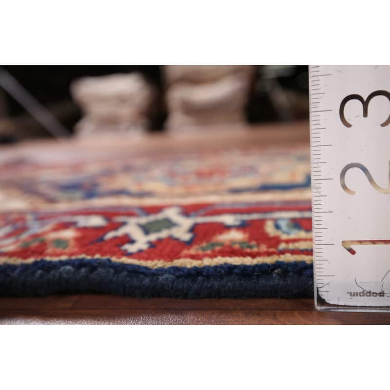 Blue Heriz Serapi Indian Accent Rug Hand-Knotted Wool Carpet - 2'0" x 3'0"