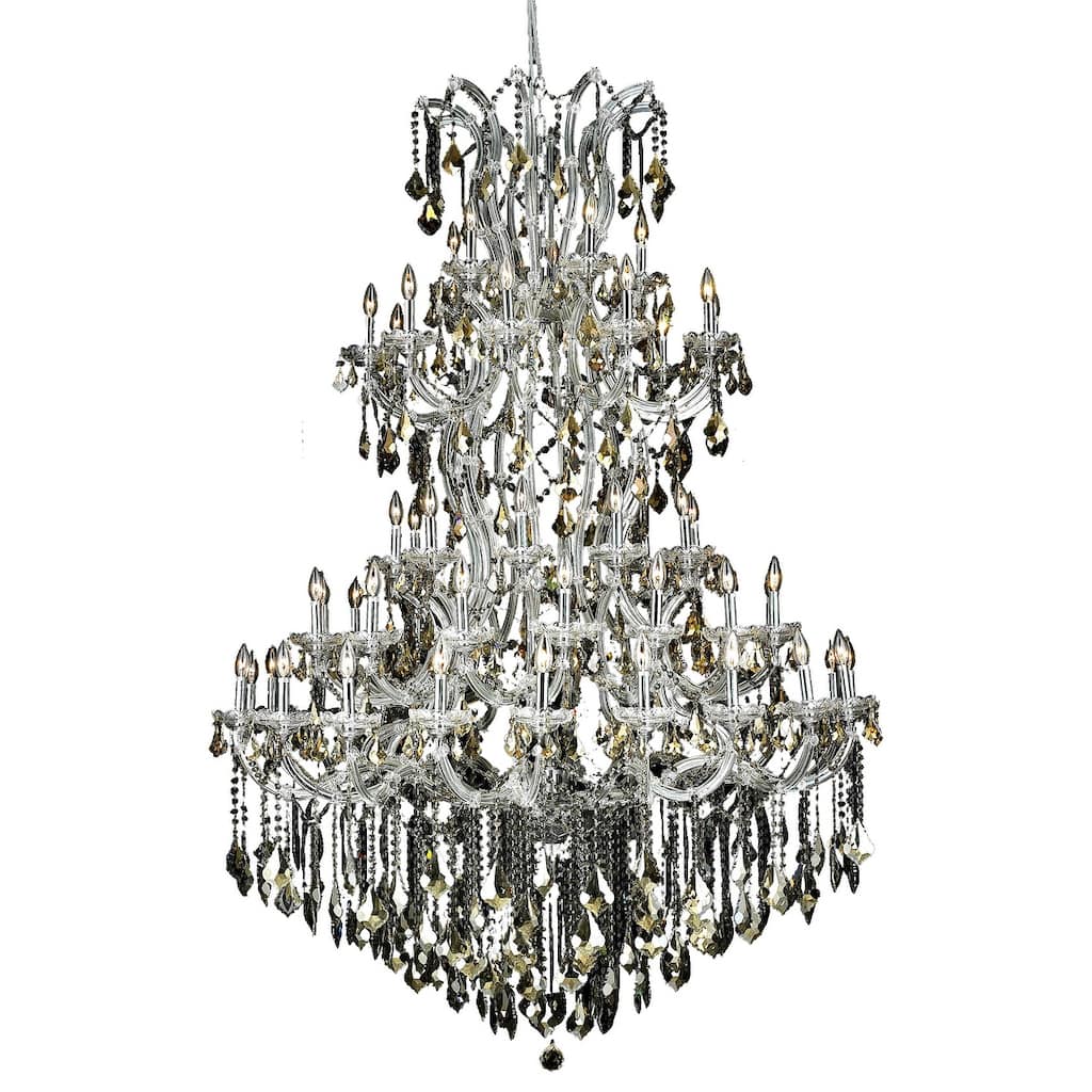 Fleur Illumination Collection Chandelier D:54in H:72in Lt:61 Chrome Finish