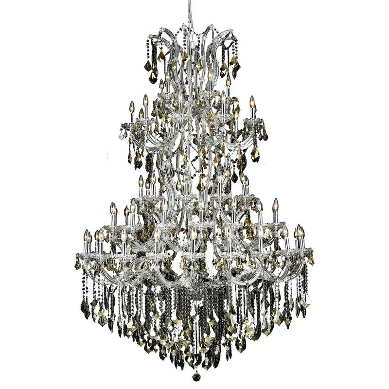 Fleur Illumination Collection Chandelier D:54in H:72in Lt:61 Chrome Finish