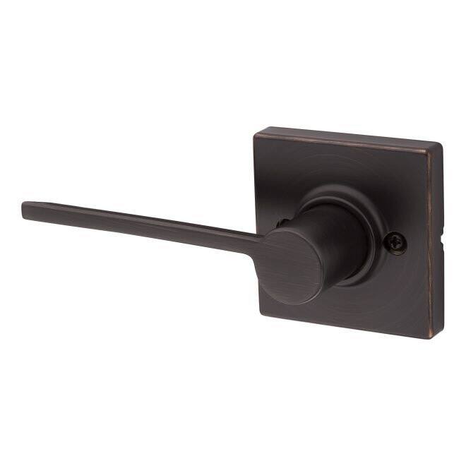 Kwikset Ladera Left Handed Non-Turning One-Sided Door Lever with
