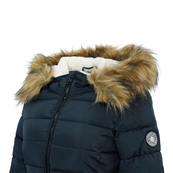 madden girl women's sherpa zip up jacket