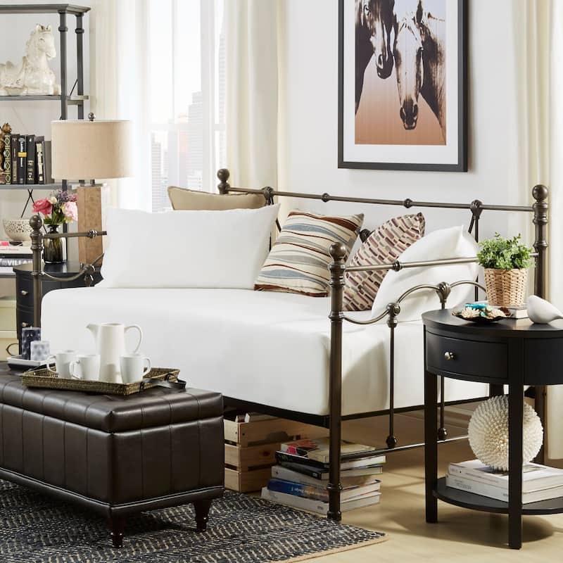 Aldine 2-drawer Oval Accent Table by iNSPIRE Q Bold