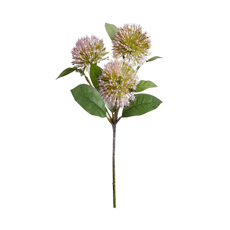 Chinese Sweet Gum Blossom Artificial Spray - 15" - Lavender Purple