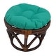 preview thumbnail 16 of 17, Bali 18-inch Footstool with Solid Outdoor Cushion