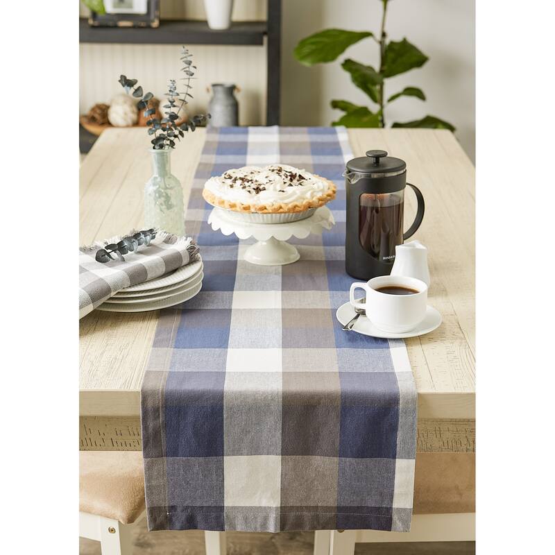 DII Tri Color Check Table Runner