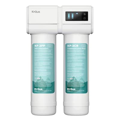 Kraus FS-1001 Purita 2-Stage Under Sink Water Filtration System with