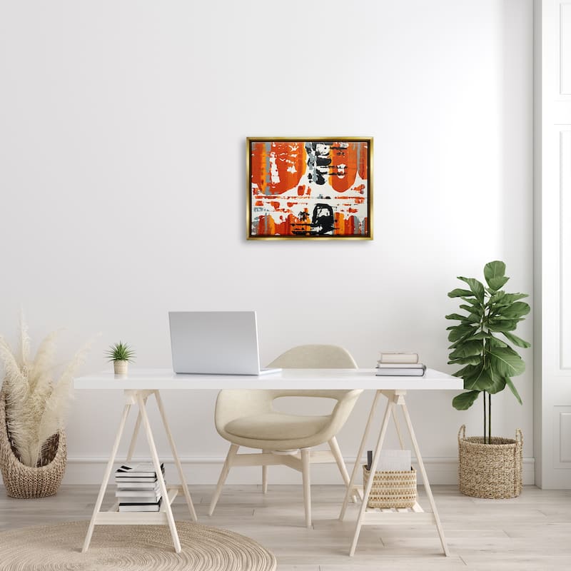Stupell Burnt Orange Momentum Floater Frame