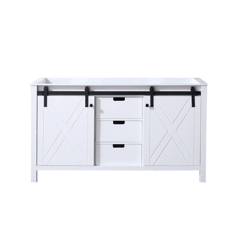 Marsyas 60 in W x 22 in D Brown Double Bath Vanity