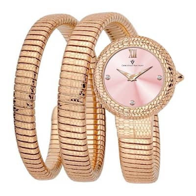 Christian Van Sant Women's Naga Pink Dial Watch - CV0894 - 6 (36)