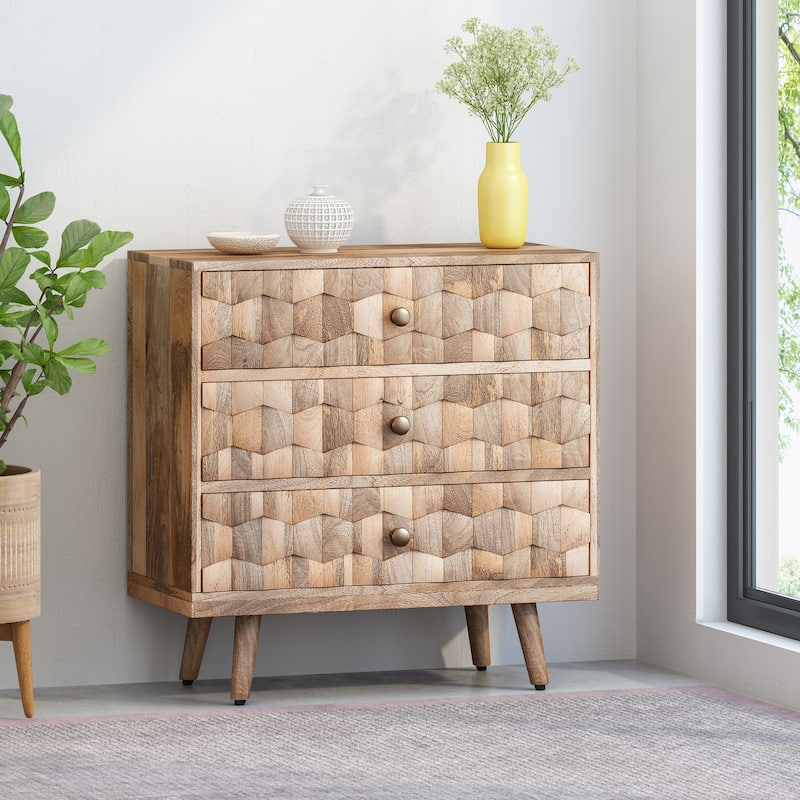 Versatile and Convenient 3 Drawer Chest For Bedroom,Living Room