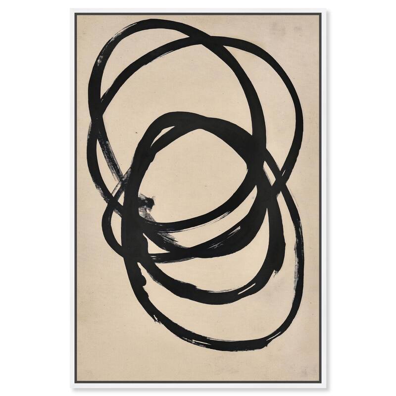 Beige Black II Canvas by Art Remedy - White - 20" x 30"