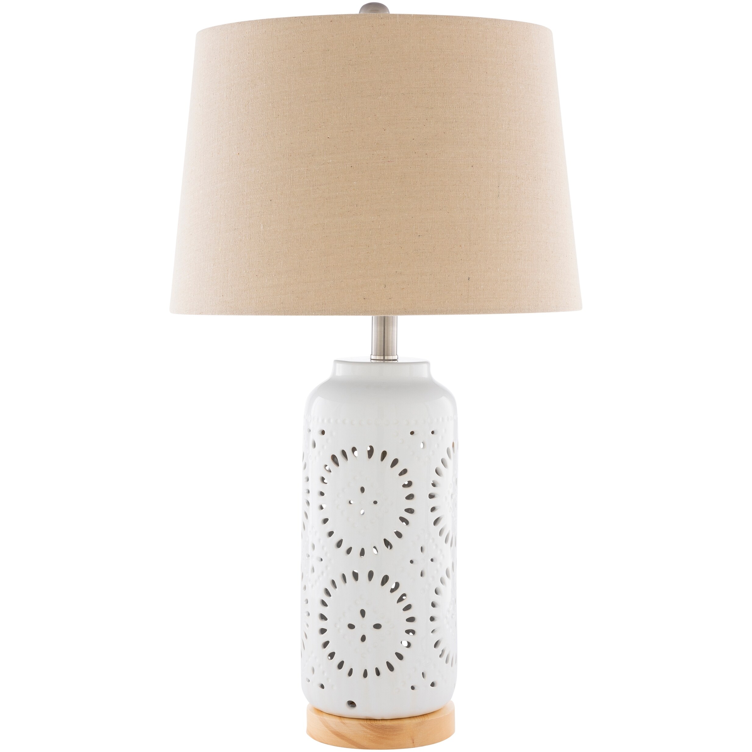 ceramic cut out table lamp