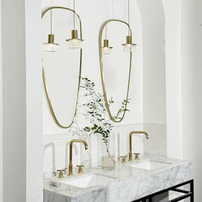 Asymmetrical Bathroom Vanity Mirror Irregular Shaped Wall Mirror