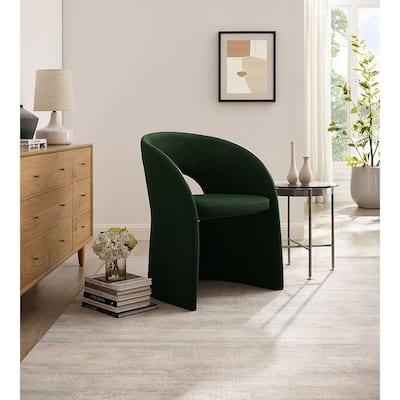 Modrest Brea Modern Green Fabric Dining Chair