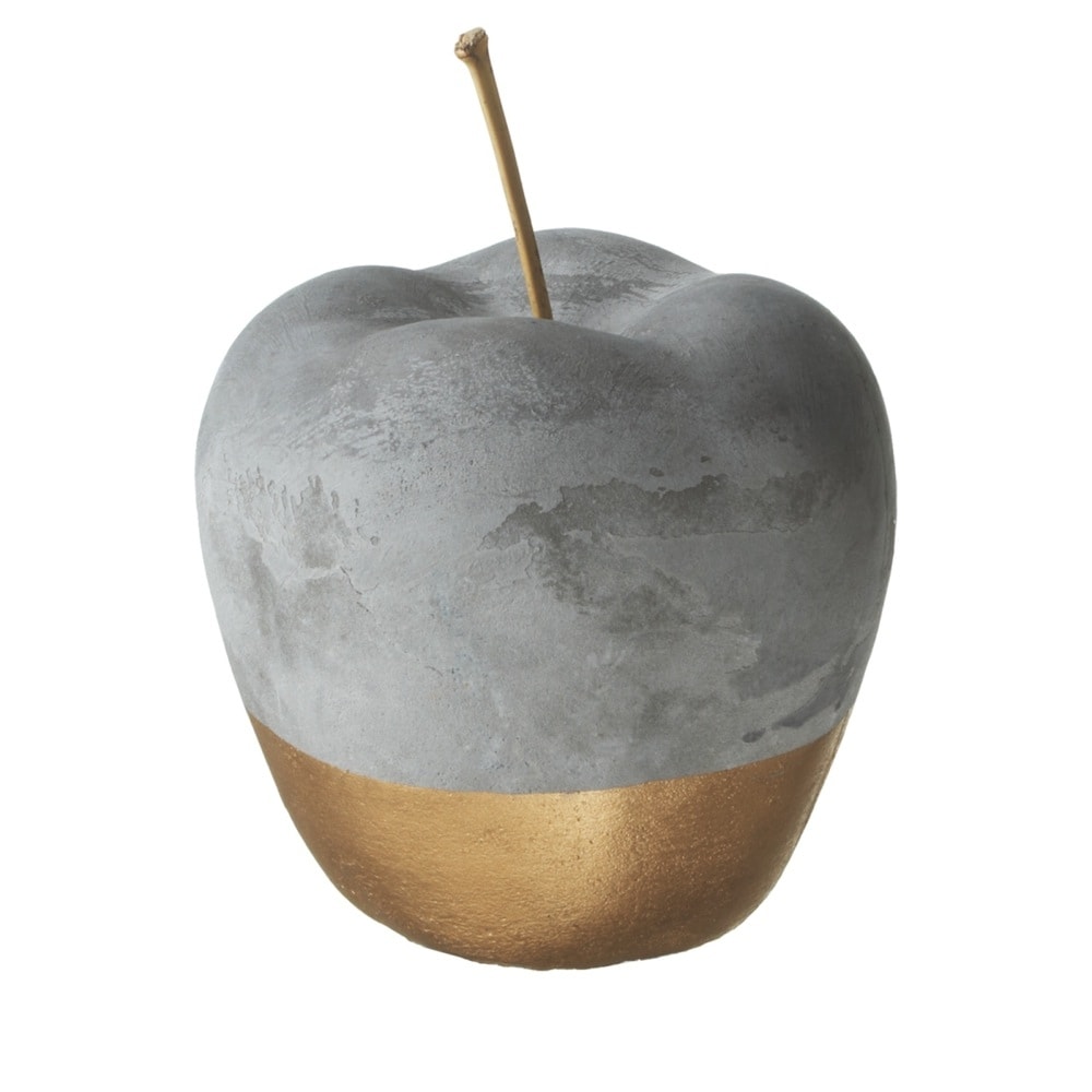 Enhabit Decorative Apple Accent - White Gold – Modern Quests
