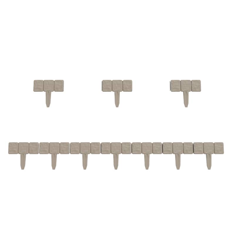 Garden Edging - 10-Piece Outdoor Decorative Flower Bed Border Set for Landscaping by Pure Garden