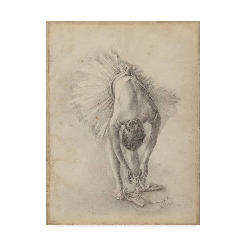 Ethan Harper 'Antique Ballerina Study I' Canvas Art