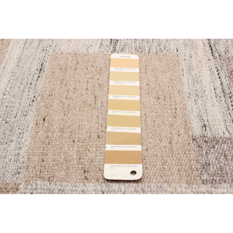 ECARPETGALLERY Flat-Weave Ankara FW Beige Wool Kilim - 5'0 x 8'2