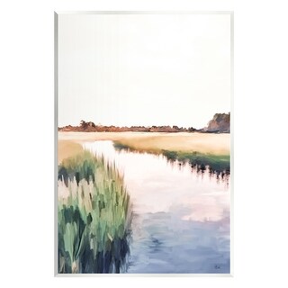 Stupell Rural River Horizon Wall Plaque Art Design by Amy Hall - Bed ...