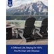 preview thumbnail 16 of 78, WINSOON All Weather HIPS Folding Adirondack Chair with Ottoman, 5-Gear Adjustable Backrest and Retractable Ottoman Set of 4