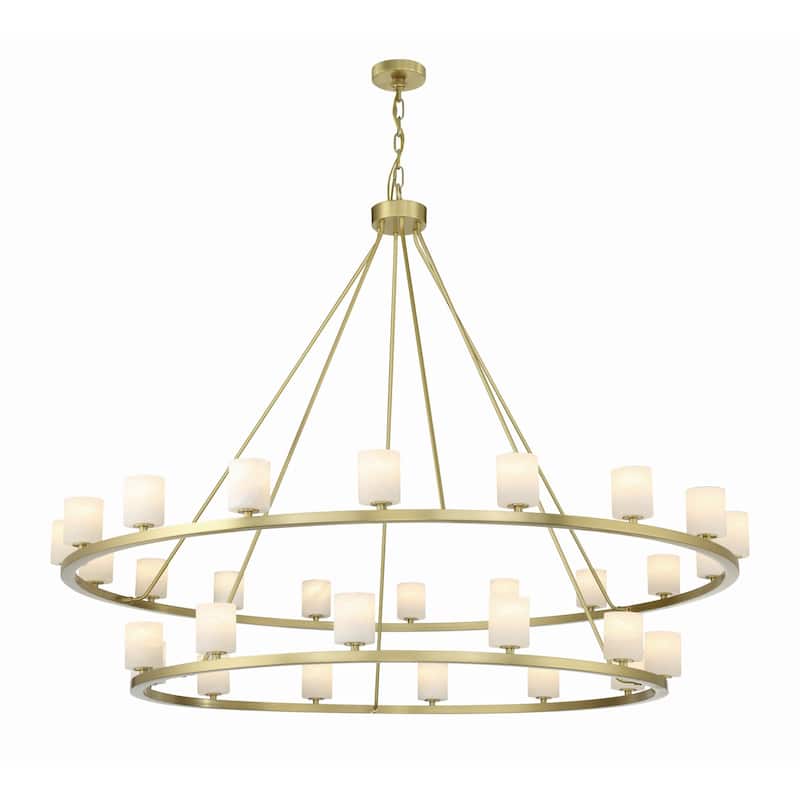 Crystorama Lighting Group ARA-10269-ST Aragon 30 Light 59" Wide LED