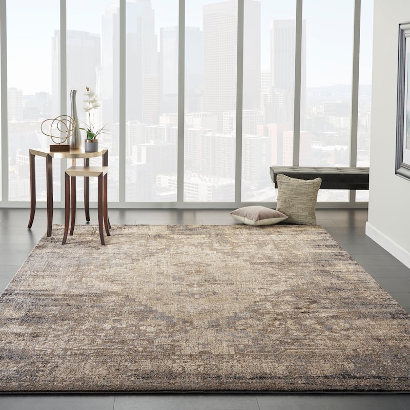 Moroccan Celebration Geometric Medallion Area Rug