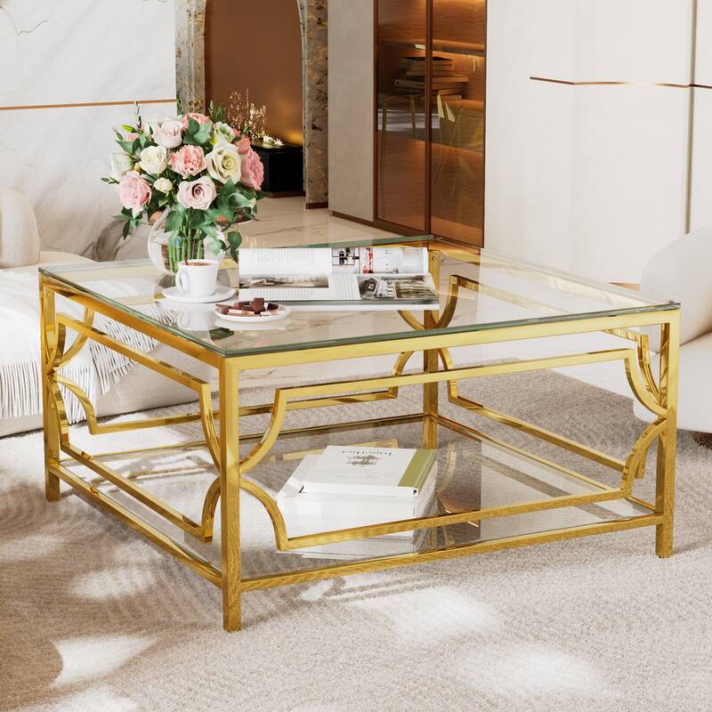 Square Glass Coffee Table