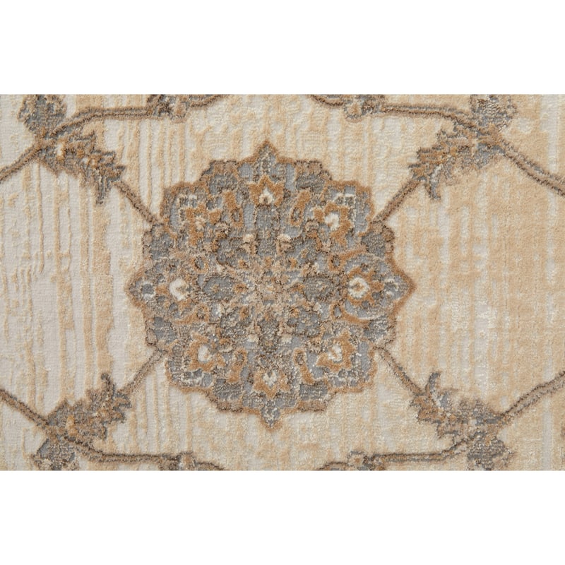 Grand Bazaar Neoma Machine Made Bordered Traditional Area Rug