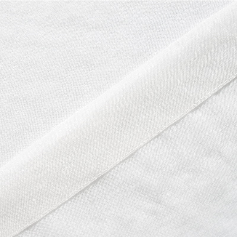 DriftAway Pinch Pleat Solid White Sheer Curtains Light Filtering Privacy Drapes for Living Room Bedroom Window Treatments