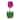 Wooden Dimensional Tulip Sitter with Dimensional Coloring - 9" H x 4" W x 4" D