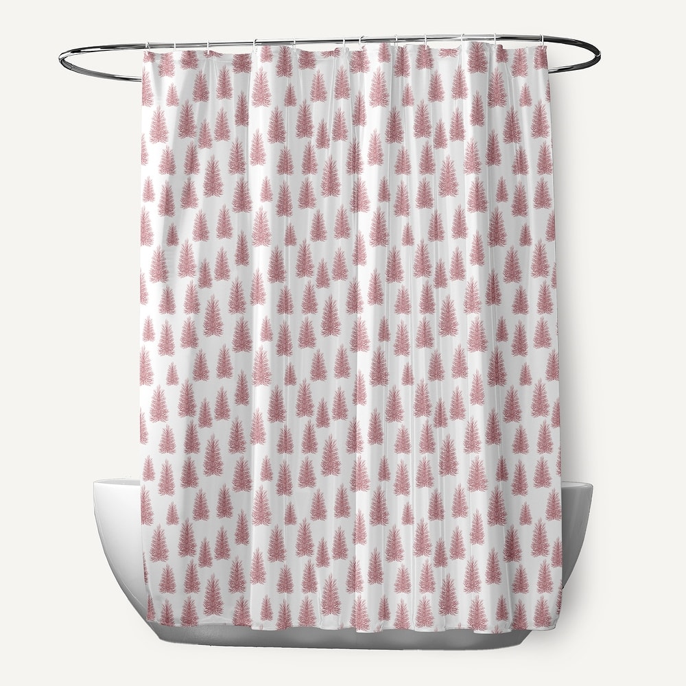 Christmas Trees Pattern Shower Curtain