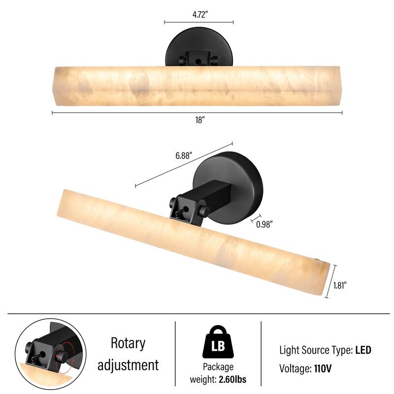 KAYLA Bathroom Vanity Light 18/24 inch