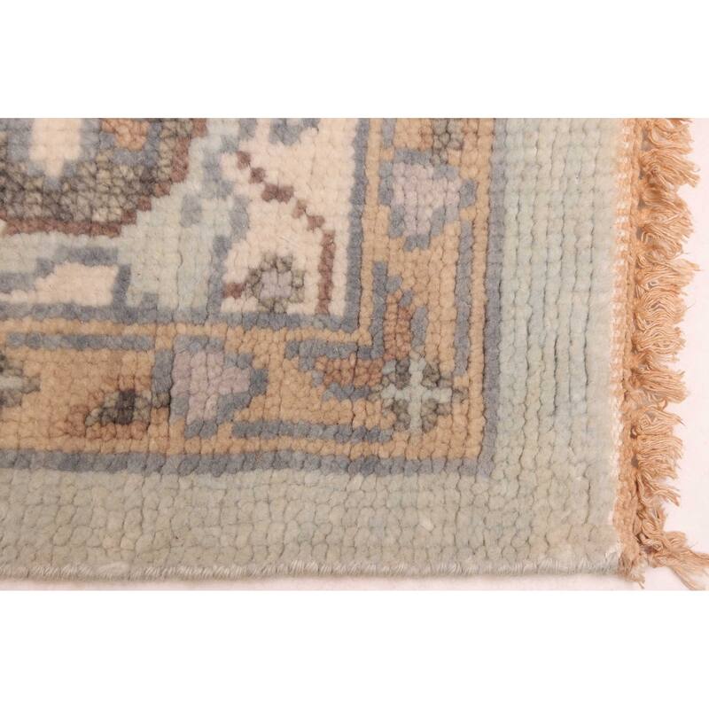 ECARPETGALLERY Hand-knotted Jules Serapi Light Blue Wool Rug - 7'10 x 10'2