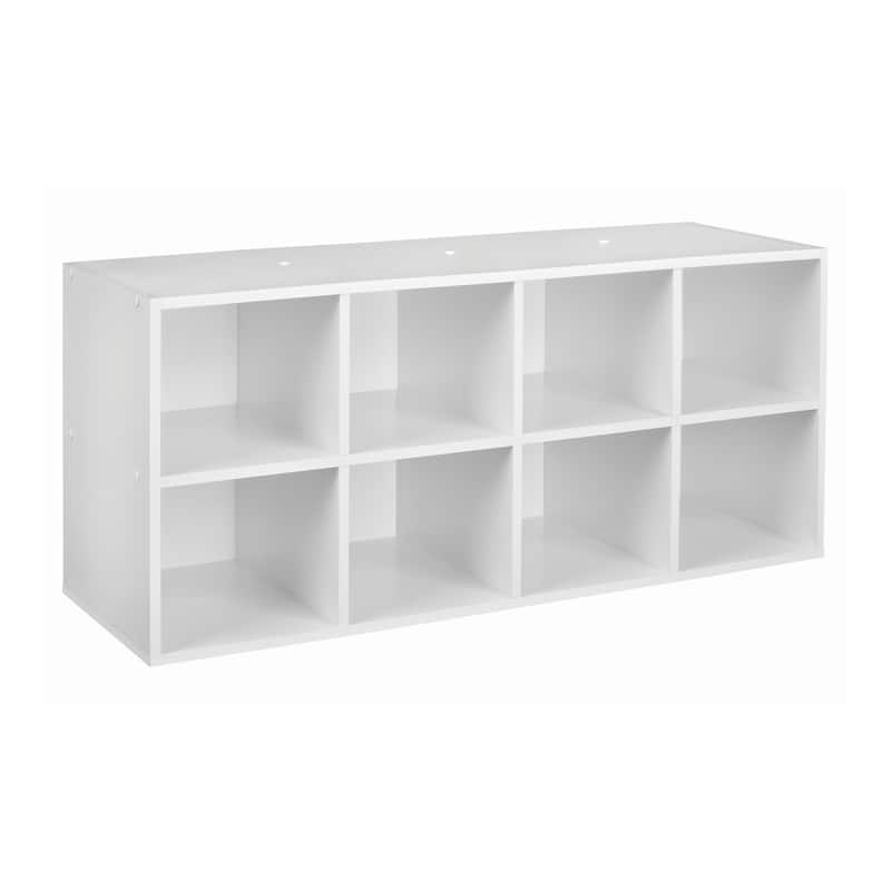 ClosetMaid 8-Cube Stackable Shoe Organizer - White