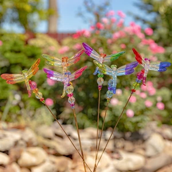 dragonfly plant pot Dragonfly & Flowers Concrete Planter
