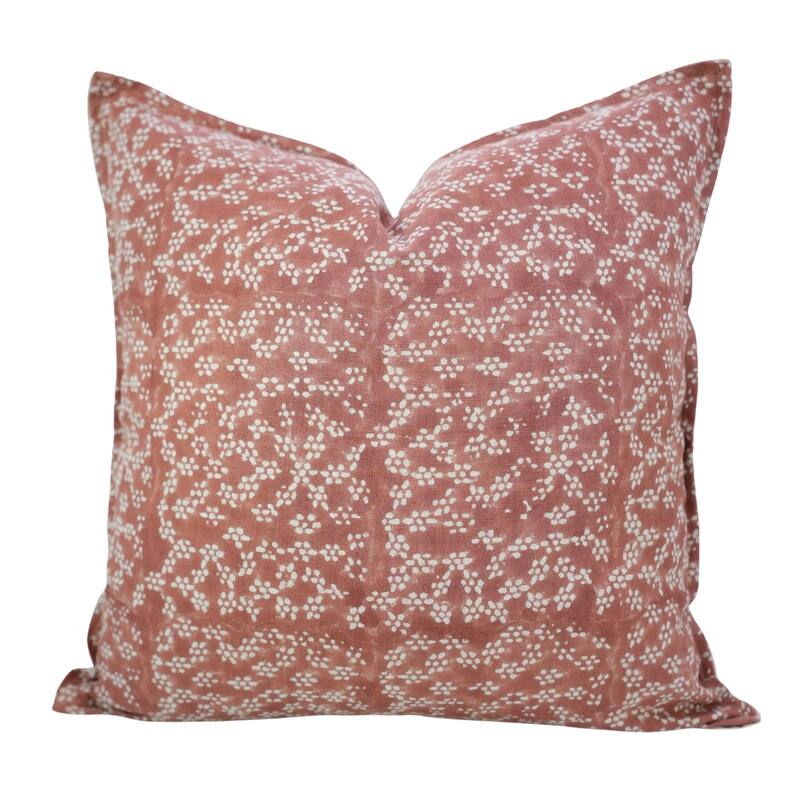 Fabdivine Handmade Block Print Cushion Cover Throw Home Décor Double Oxford Edges Pillow Case