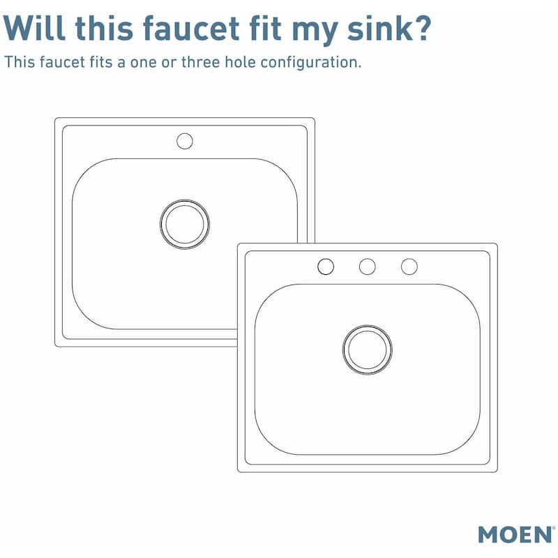Moen 5925EW Sleek 1.5 GPM Single Hole Pre-Rinse Pull Down Kitchen