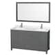 Option Dark Gray / Giotto Quartz Top / Brushed Chrome