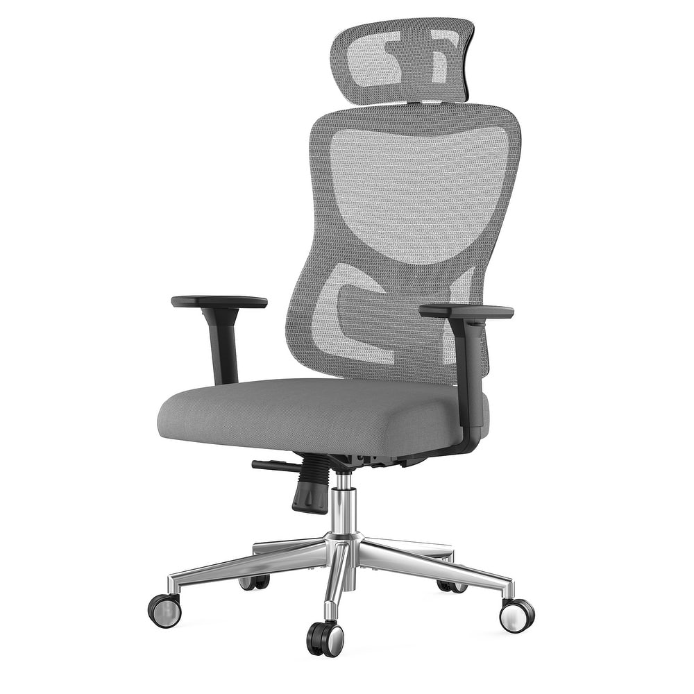 Ergonomic Office Chair,Mesh Desk Chair with Adjustable Lumbar Support and Headrest,Computer Chair with 3D Armrest Swivel Chair