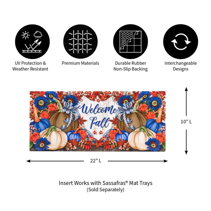 Welcome Fall Neutral Sassafras Mat