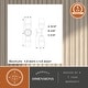 preview thumbnail 6 of 10, Warren 2-Light 4.75 in. Mid-Century Modern Wall Sconce, Clear Glass, Dimmable, LED Compatible, Bathroom Vanity Fixture