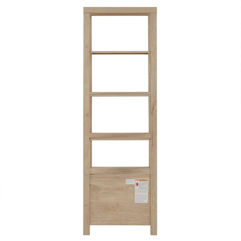 Hinesburg 4-tier/5-tier Adjustable Bookshelf with Drawer by iNSPIRE Q Classic