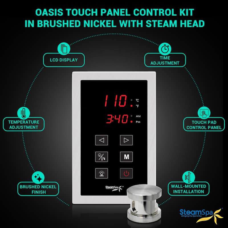 Oasis Touch Panel Control Kit in Brushed Nickel - Overstock - 10535736