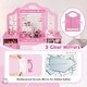 preview thumbnail 16 of 18, Costway Kids Vanity Table & Chair Set 2-in-1 Princess Pretend Play - See Details