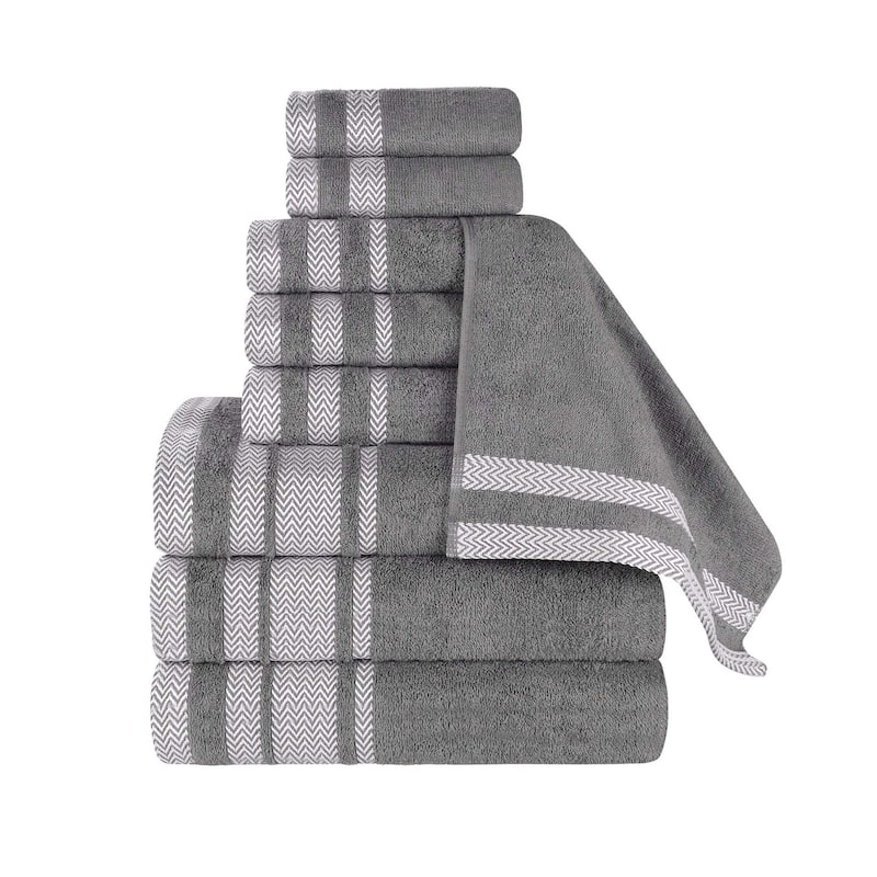 Superior Hays Cotton Medium Weight 9 Piece Bathroom Towel Set