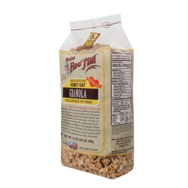 Bob's Red Mill Honey Oat Granola - 12 oz - Case of 4
