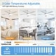 preview thumbnail 25 of 71, 45 Inch / 52 Inch White Ceiling Fan with Dimmable LED Light and Remote, 6-Speed Reversible DC Motor, ABS Blades