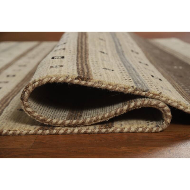 Gabbeh Indian Rug Handmade Tribal Oriental Wool Carpet - 5'4" x 7'6"