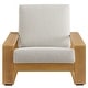 preview thumbnail 7 of 14, Lirienne Outdoor Patio Aluminum Faux Wood Armchairs Set of 2