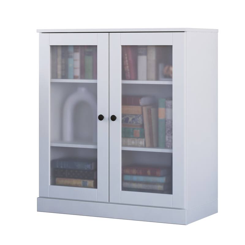100% Solid Wood 3-shelf Bookcase with Optional Doors by Palace Imports